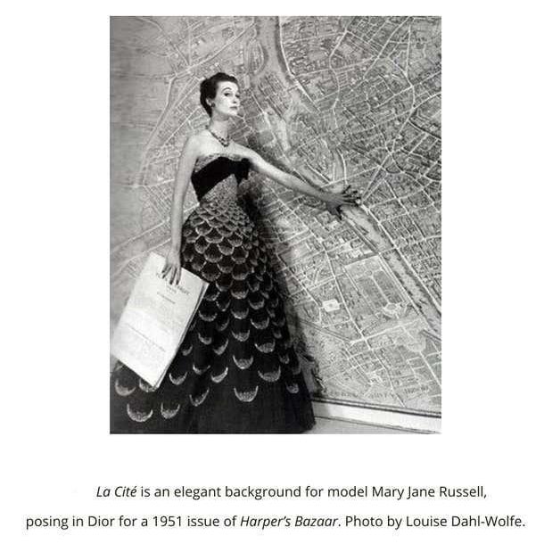 Modern Vintage Schumacher Paris Natural Cork La Cité 1734 Wallpaper French Photograph Mural - Set of 5 For Sale - Image 3 of 3