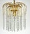 Brass and Lead Crystal Chandelier from Joska Bodenmais, 1970s For Sale - Image 10 of 11