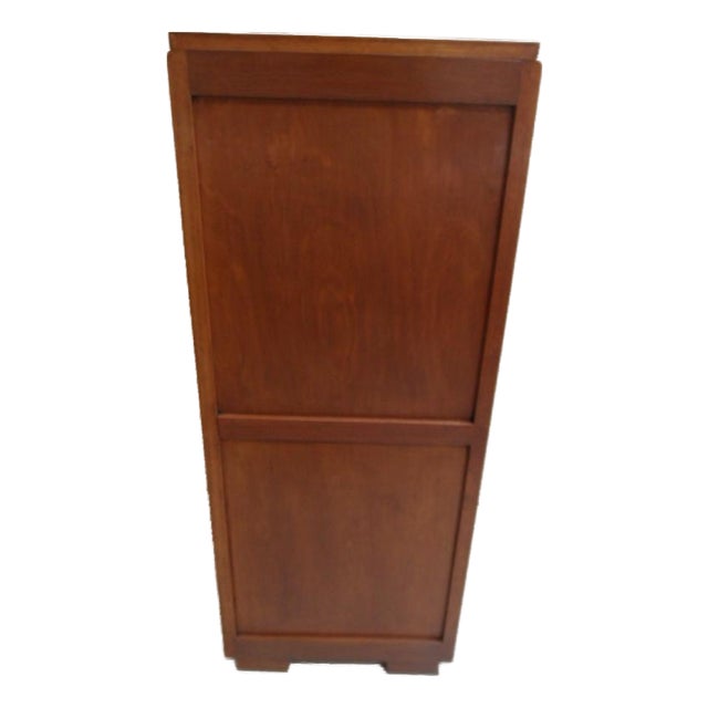 Vintage Filing Cabinet with Roller Shutter, 1930s For Sale