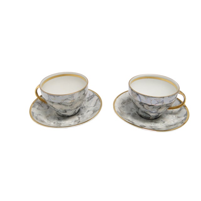 Ceramic Art Deco Coffee Cups from Ćmielów, Poland, 1960s, Set of 4 For Sale - Image 7 of 7