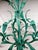 Italian Vintage 1970s Italian Tole Chandelier With Verdigris Finish, Five Arms For Sale - Image 3 of 12