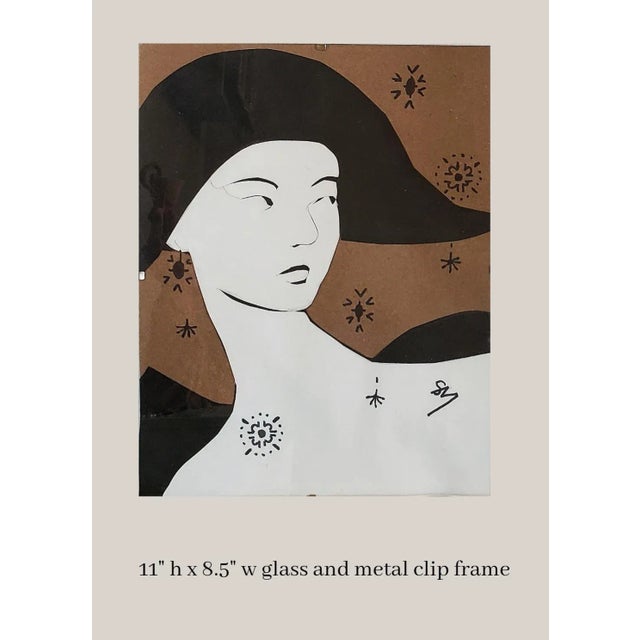 Contemporary "Tricorne" Contemporary Original Framed Collage For Sale - Image 3 of 5