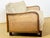 Art Deco Living Room Set in Curved Wood with Tweed and Cane, 1950s, Set of 3 For Sale - Image 14 of 18