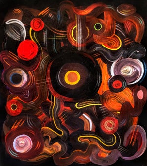 "Sailor's Delight, Sailor's Warning", Acrylic on Canvas Painting by Ara Deinde