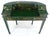 Emerald Green Lacquer Chinoiserie Desk Writing Table Console & Chair MINT For Sale - Image 15 of 18