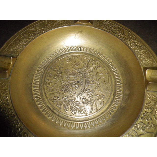 Large Brass Ashtray with Decorations, 1950s For Sale - Image 17 of 18