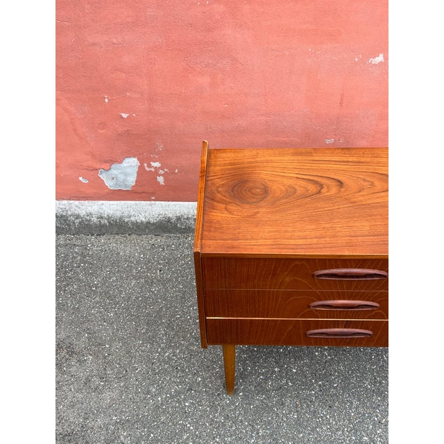 Wood Vintage Danish Teak Chest of Drawers, 1960s For Sale - Image 7 of 14