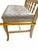 Late 20th Century Vintage French Country Vanity Chair by j.b. Van Sciver Wooden Upholstered For Sale - Image 5 of 7