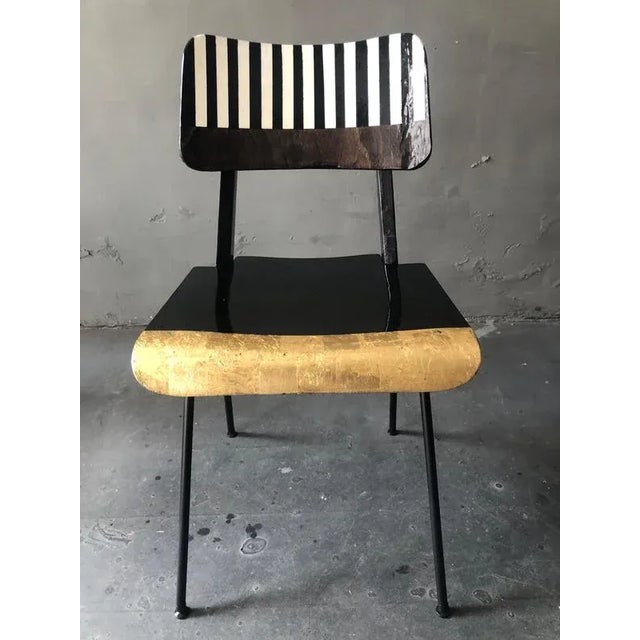 Gold peak of a century chair by markus friedrich staab one of a kind dimensions: d 47 x w 42 x h 82 cm. Materials: wood,...