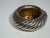 A striking vintage Moroccan Berber silver anklet or bracelet that was later repurposed as a decorative catchall or vide-...