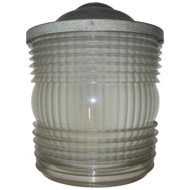 Jean Perzel Original French Art Deco Period Glass and Metal Sconce, 1935 For Sale - Image 13 of 13