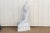 Stone Stately White Marble Mediating Buddha For Sale - Image 7 of 9