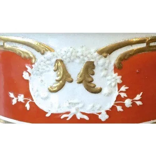 Antique Floral Porcelain Sorbetière For Sale - Image 9 of 9