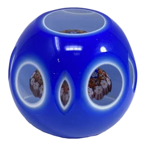 Vintage Murano Glass Baccarat Style Paperweight