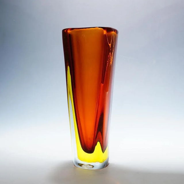 Flavio Poli Sommerso Murano Vase by Flavio Poli for Seguso, 1950s For Sale - Image 4 of 9