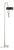 Thomas O'Brien by Visual Comfort Signature Oso 58" Articulating Reading Floor Lamp in Polished Nickel with Matte Black Shade For Sale