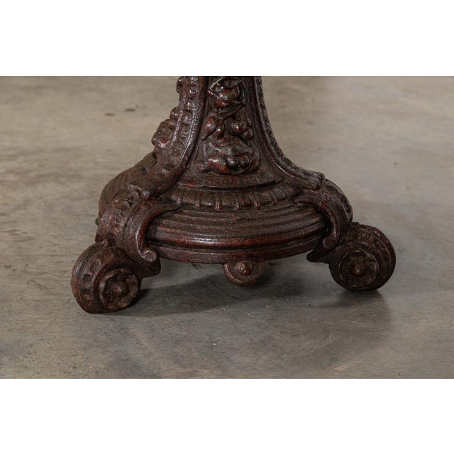 English Mahogany and Painted Cast Iron Tavern Tables, 1860, Set of 2 For Sale - Image 16 of 18