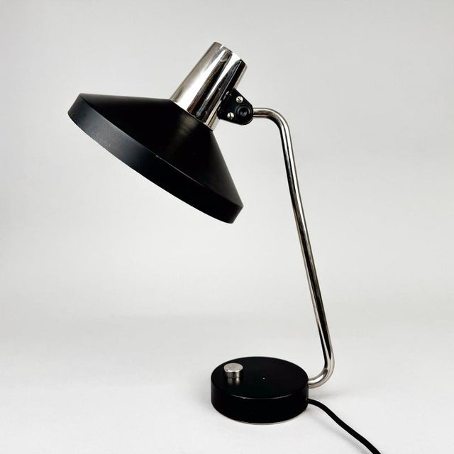 Mid-Century Chrome & Metal Adjustable Table Lamp, 1970s For Sale - Image 11 of 12