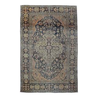 Antique Mohtasham Kashan Rug 4'4'' x 6'7'' For Sale