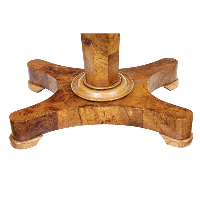 Mid 19th Century Scandinavian Burr Elm Teapoy, 1840 For Sale - Image 5 of 9