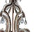 French 20th Century French Wrought Iron Rock Crystal Chandelier For Sale - Image 3 of 8
