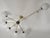Metal Vintage Brass and Glass Chandelier from Stilnovo, 1960s For Sale - Image 7 of 9