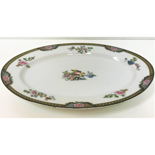 Japanese Noritake Porcelain Serving Plate in "Pheasant" Pattern Circa
