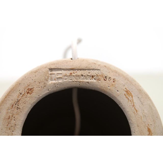 1960s Ceramic Table Lamp by Frank Milo for Tromborg, 1960s For Sale - Image 5 of 7
