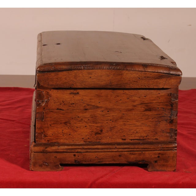 Brown 17th Century Walnut Box, Spain For Sale - Image 8 of 12
