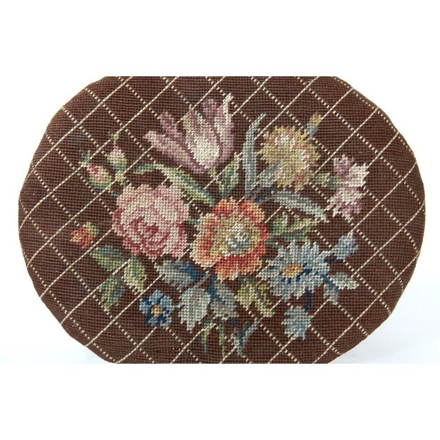 Antique Louis XVI Style Luigina Ottoman, Italy, 1940s For Sale - Image 9 of 13