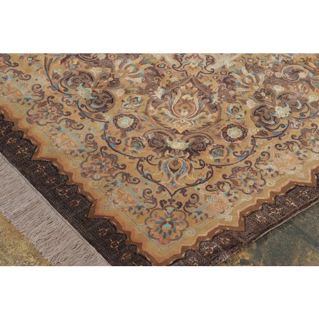 Transitional Rug & Kilim’s Modern Persian Style Rug With Florals in Earthy Hues & Jewel Tones For Sale - Image 3 of 9