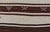 Turkish Vintage Flat-Weave in Shades of Brown and Ivory With Stripe Design For Sale - Image 10 of 10