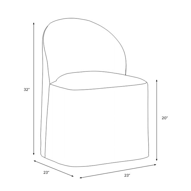 Contemporary Corrine Dining Chair in Lhasa Chocolate For Sale - Image 3 of 7