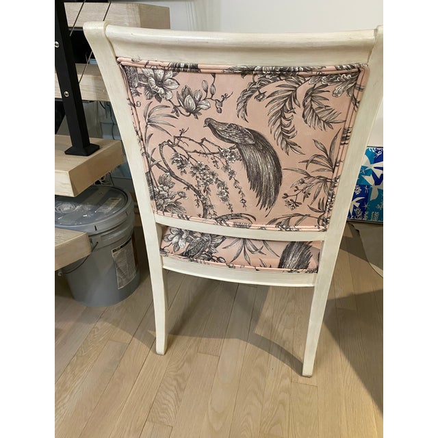 Mid 20th Century Mid 20th Century Wooden Chairs With Fabric Seats and Backs- Set of 2 For Sale - Image 5 of 10