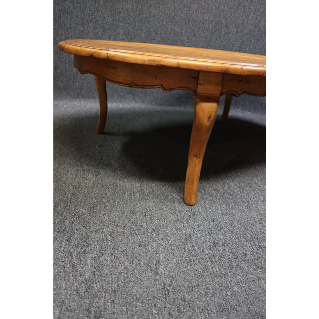 Mid 20th Century Country French Style Parquetry Coffee Table For Sale - Image 5 of 8