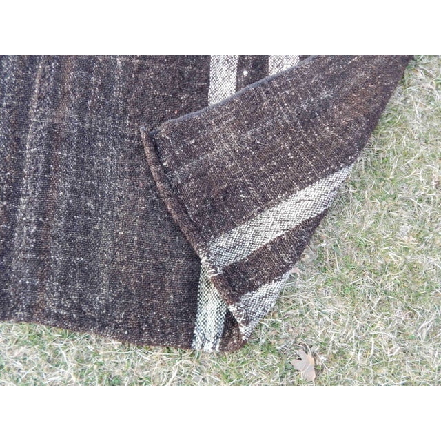 Vintage Goat Hair Turkish Kilim Rug 5′5″ × 9′10″ For Sale - Image 10 of 11