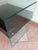 Black Secret Glass and Black Lacquered Wood Bedside Table, Italy, 1990s For Sale - Image 8 of 14