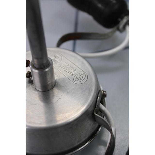 Metal Mid-Century Pendant in Chromed Metal and Glass, Former Czechoslovakia, 1970s For Sale - Image 7 of 9