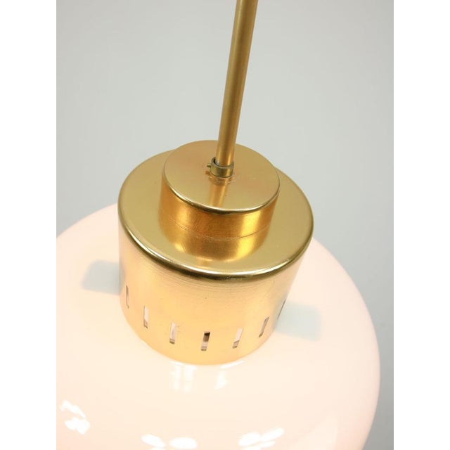 Mid-Century Opaline Pendant Lamps, 1960s, Set of 2 For Sale - Image 6 of 13