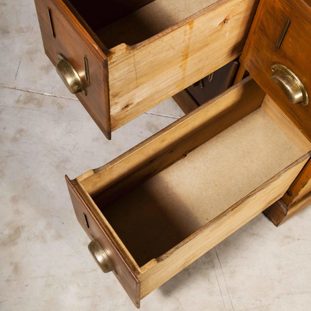 Tall Chest of 28 Drawers, 1940s For Sale - Image 13 of 16