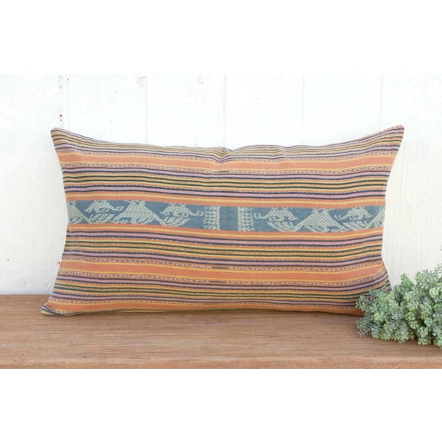 Moray Antique Sumatran Ikat Pillow For Sale - Image 9 of 9