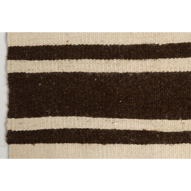 Textile Vintage Wool Stripe Kilim Runner For Sale - Image 7 of 10