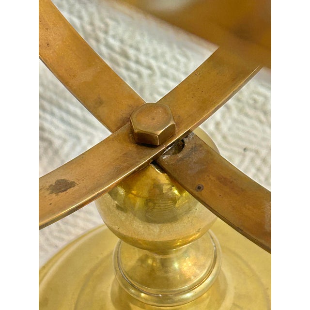 Early 20th Century Brass Armillary Sphere on Stand by Peerage of England For Sale - Image 11 of 12