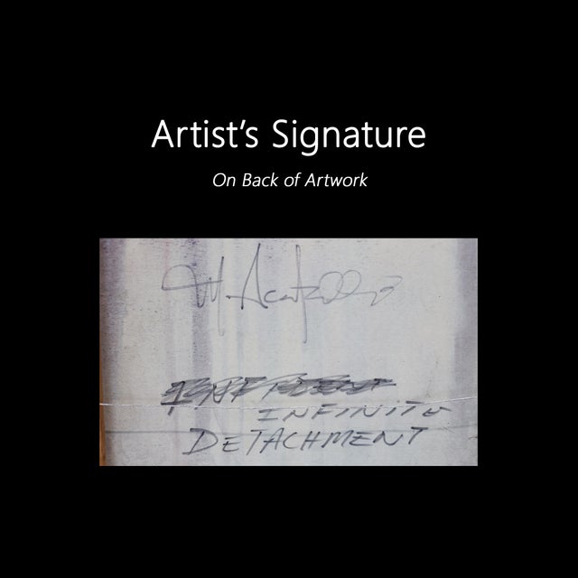 Infinite Detachment - Abstract Atmospheric Landscape Original Artwork by Mark Acetelli For Sale - Image 9 of 9