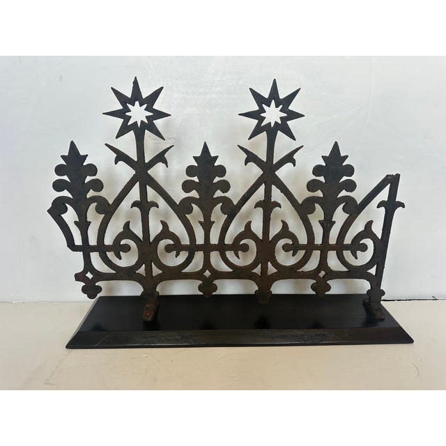 Wood One of a Kind Found Object Iron Fragment Sculpture For Sale - Image 7 of 8