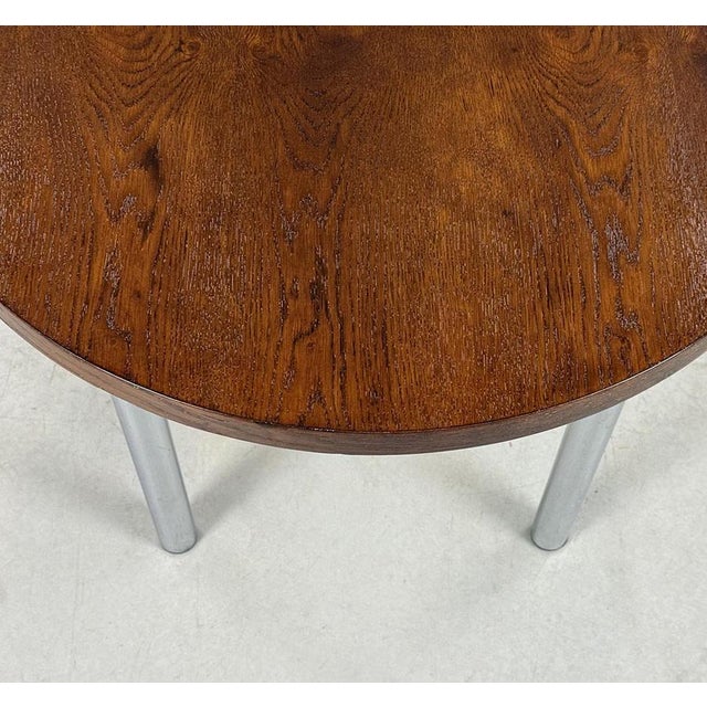 Functionalist Round Coffee Table from Kovona, 1940s For Sale - Image 4 of 5