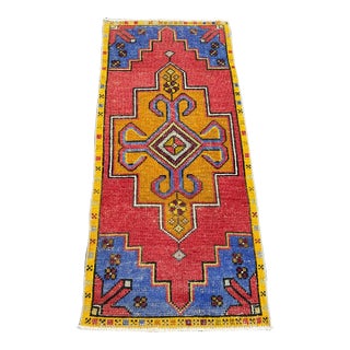 Turkish Yastik Rug 1'10" x 4' For Sale