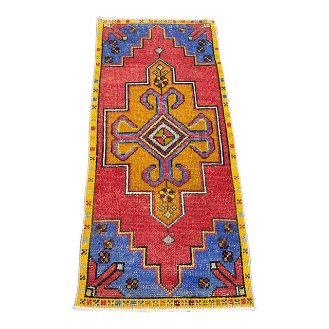 Turkish Yastik Rug 1'10" x 4' For Sale