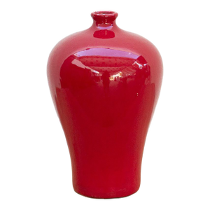 Elegant Chinese Oxblood Red Vase