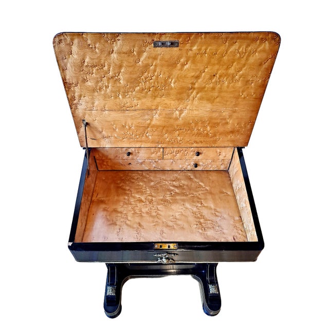 Victorian Compact Late 19th-Century Victorian Davenport Desk For Sale - Image 3 of 6